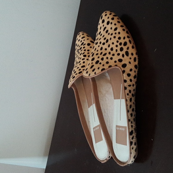Dolce Vita Shoes - DOLCE VITA Animal Fur Leather Print Slide Mule Comfort Flat Shoes